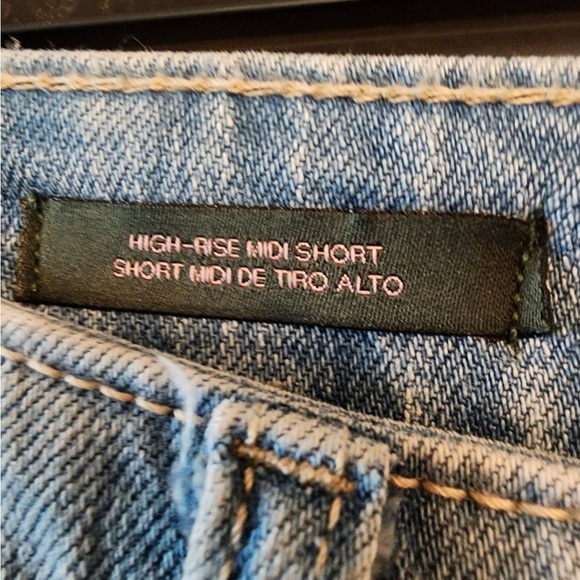 Wild fable high rise midi Denim Jean shorts size 17 - Picture 3 of 6